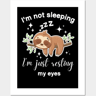 I'm Just Resting My Eyes Funny Balding Dad BOD funny dad joks Posters and Art